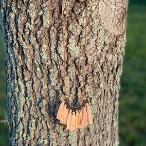 NWT! Boutique Boho Copper Tassel Style Long Necklace! ❤️
